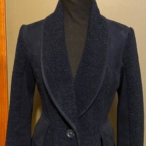 Anthropologie Navy Coat